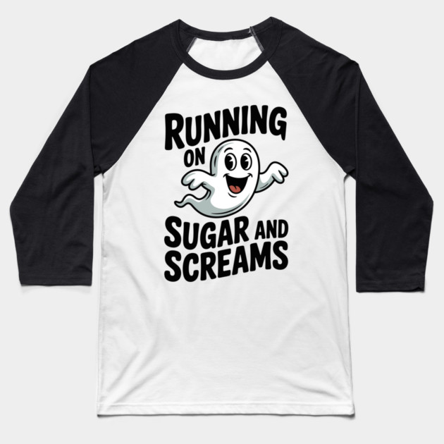 Running on Sugar and Screams Baseball T-Shirt by Frank Ring
