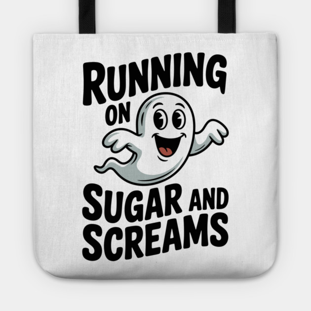 Running on Sugar and Screams Tote by Frank Ring
