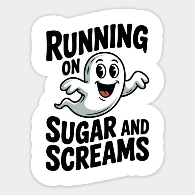 Running on Sugar and Screams Sticker by Frank Ring