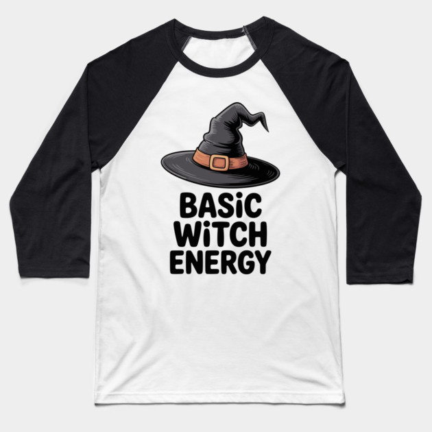 Basic Witch Energy Baseball T-Shirt by Frank Ring