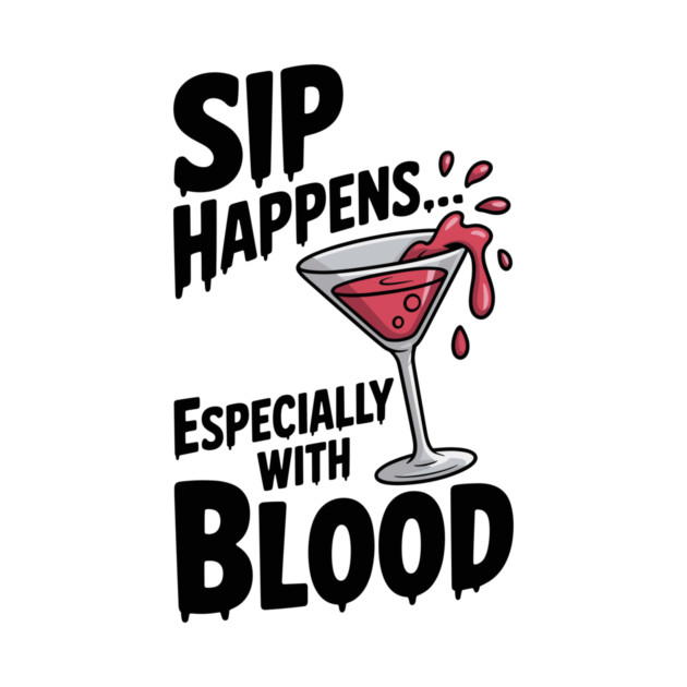 Sip Happens... Especially with Blood by Frank Ring