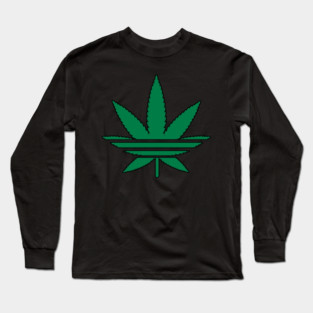 Fashion Marijuana Leaf Long Sleeve T-Shirt
