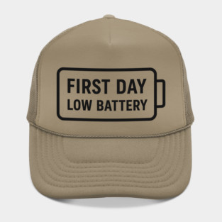 First Day, Low Battery – Wide Icon Hat