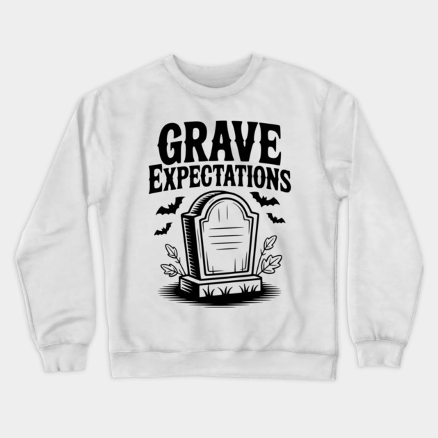 Grave Expectations Crewneck Sweatshirt by Frank Ring