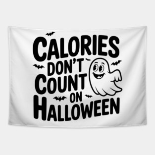 Calories Don’t Count on Halloween Tapestry
