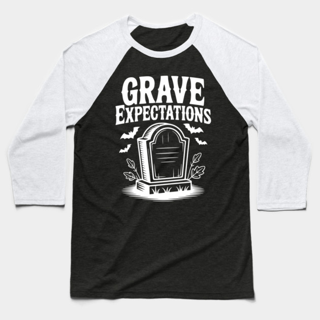 Grave Expectations Baseball T-Shirt by Frank Ring