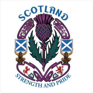 Scottish Thistle Posters and Art
