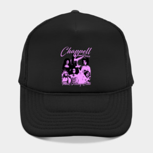 Pink Silhouette Singer Face With Typography Hat