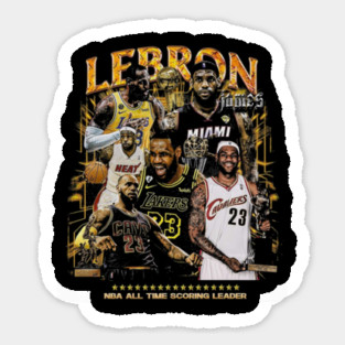 Lebron James Retro Vintage Sticker