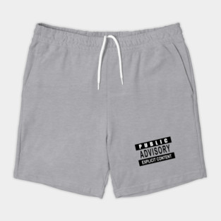Explicit Content! - White Tee Shorts