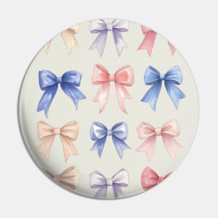Preppy Coquette Bows Girly Aesthetic Collage Pin