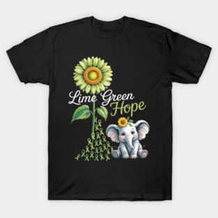 Elephant Sunflower Cerebral Palsy Awareness T-Shirt