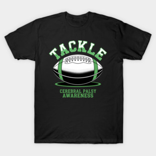 Football Tackle Cerebral Palsy Awareness T-Shirt