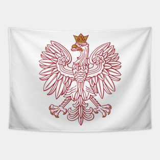 Polish Eagle Red Tapestry