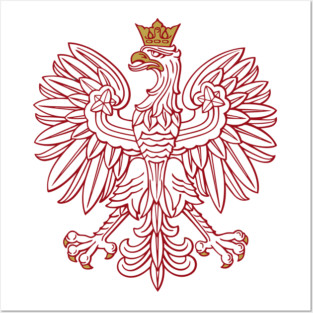 Polish Eagle Red Posters and Art