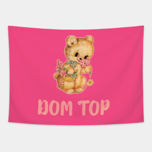 No Thanks Bear Cub Tapestry