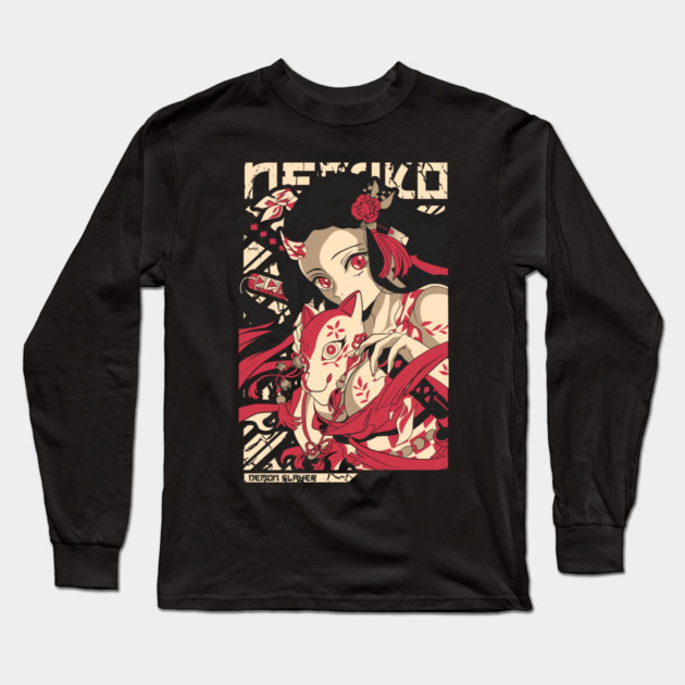 Demon Slayer Nezuko Kamado Long Sleeve T-Shirt by Otaku Vibes