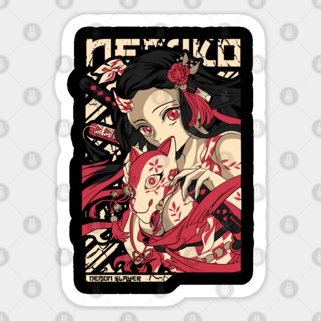 Demon Slayer Nezuko Kamado Sticker by Otaku Vibes