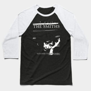 The Smiths Louder Than Bombs Retro Design Baseball T-Shirt
