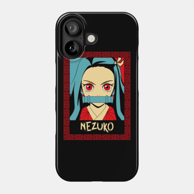 Demon Slayer Nezuko Cute and Fierce Phone Case by Otaku Vibes