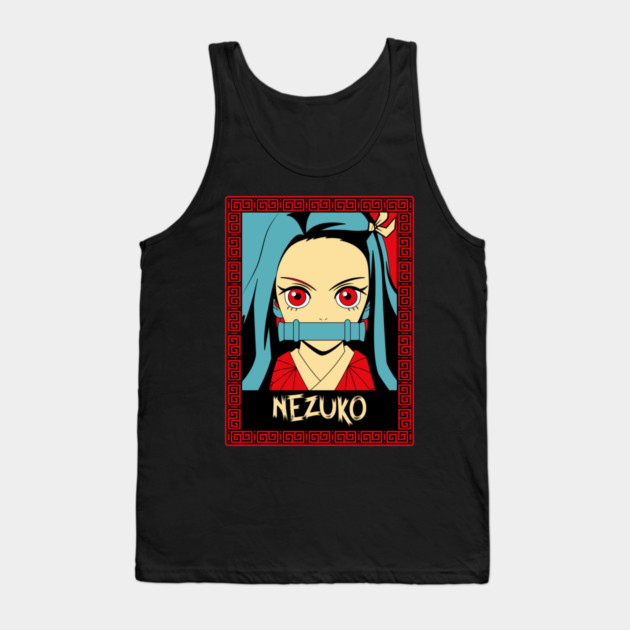 Demon Slayer Nezuko Cute and Fierce Tank Top by Otaku Vibes