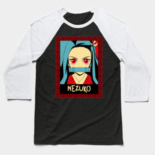 Demon Slayer Nezuko Cute and Fierce Baseball T-Shirt