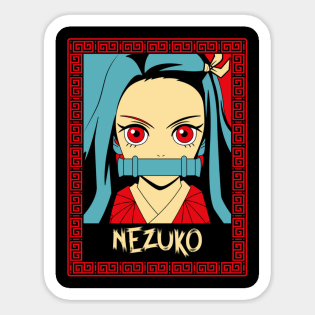 Demon Slayer Nezuko Cute and Fierce Magnet by Otaku Vibes