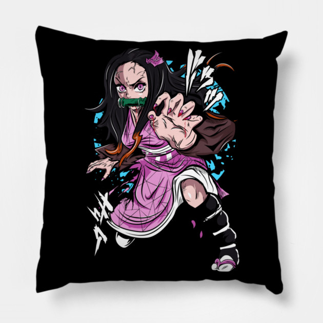 Nezuko Kamado - Demon Slayer Pillow by Otaku Vibes
