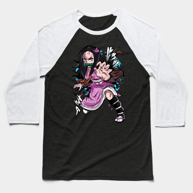 Nezuko Kamado - Demon Slayer Baseball T-Shirt by Otaku Vibes