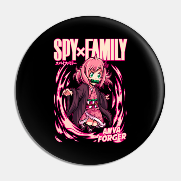Nezuko X Anya - Demon Slayer X Spy x Family Pin by Otaku Vibes