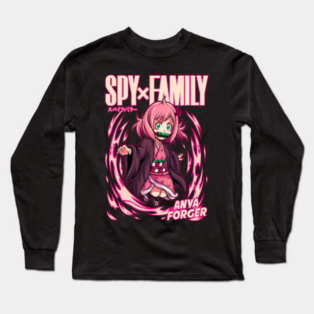Nezuko X Anya - Demon Slayer X Spy x Family Long Sleeve T-Shirt by Otaku Vibes