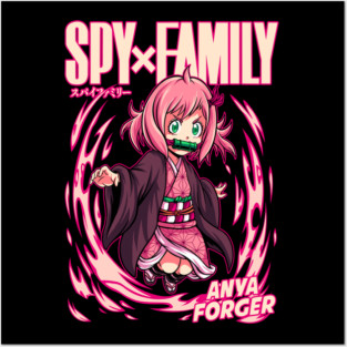 Nezuko X Anya - Demon Slayer X Spy x Family Posters and Art