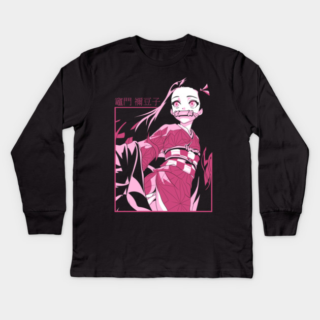 Demon Slayer Nezuko Kids Long Sleeve T-Shirt by Otaku Vibes