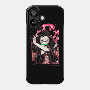 Demon Slayer Nezuko Blood Demon Art Phone Case