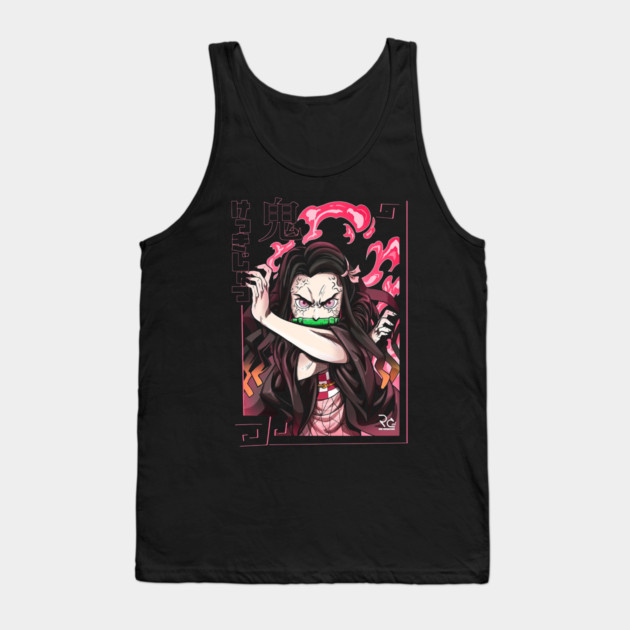 Demon Slayer Nezuko Blood Demon Art Tank Top by Otaku Vibes