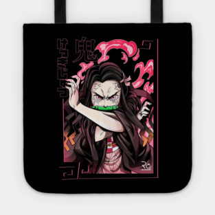 Demon Slayer Nezuko Blood Demon Art Tote