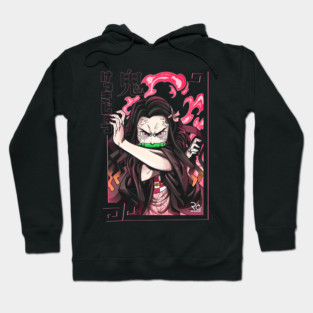 Demon Slayer Nezuko Blood Demon Art Hoodie