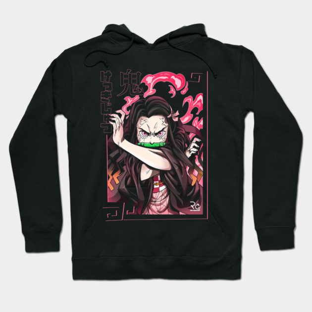 Demon Slayer Nezuko Blood Demon Art Hoodie by Otaku Vibes