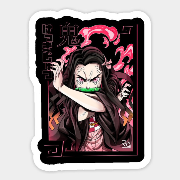Demon Slayer Nezuko Blood Demon Art Magnet by Otaku Vibes