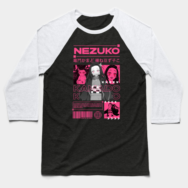 Nezuko - Demon Slayer Baseball T-Shirt by Otaku Vibes
