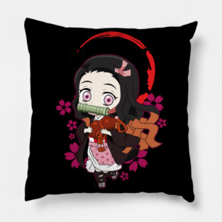 Chibi Cute Nezuko - Demon Slayer Pillow