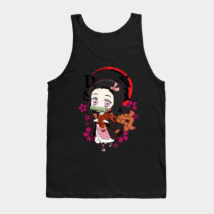 Chibi Cute Nezuko - Demon Slayer Tank Top