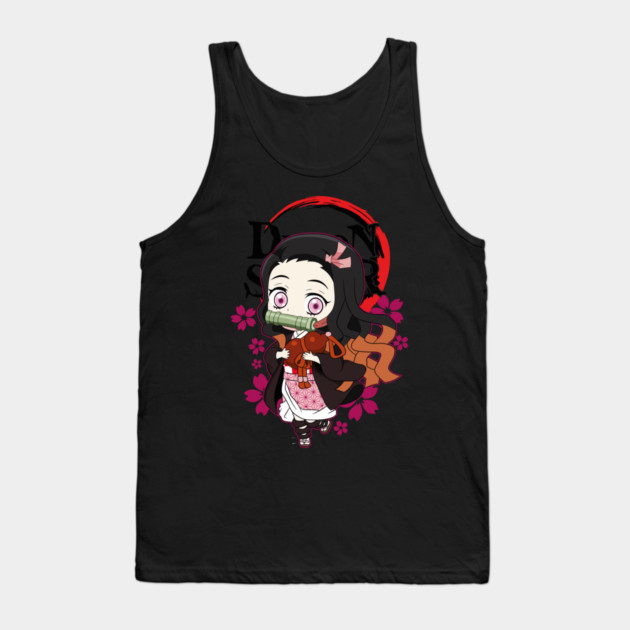 Chibi Cute Nezuko - Demon Slayer Tank Top by Otaku Vibes