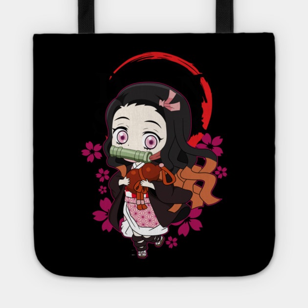 Chibi Cute Nezuko - Demon Slayer Tote by Otaku Vibes