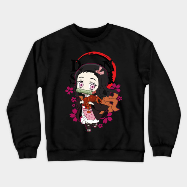 Chibi Cute Nezuko - Demon Slayer Crewneck Sweatshirt by Otaku Vibes