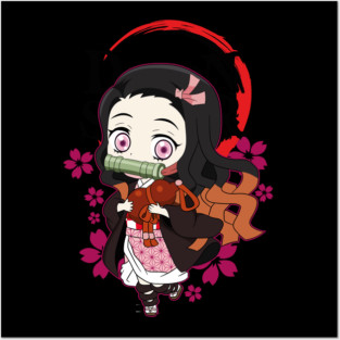 Chibi Cute Nezuko - Demon Slayer Posters and Art