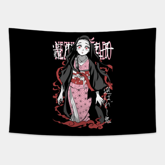 Kamado Nezuko - Demon Slayer Tapestry by Otaku Vibes