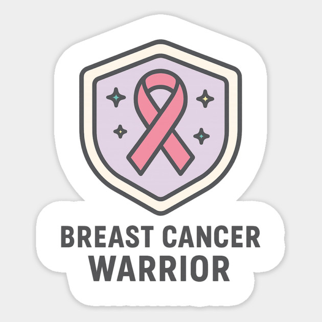 Breast Cancer Warrior Sticker by Fauzi's Store