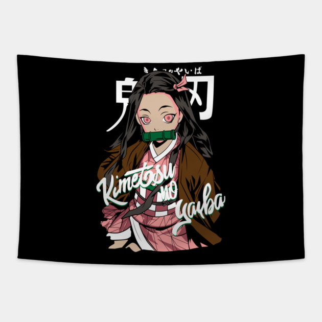 Kimetsu no Yaiba - Kamado Nezuko Tapestry by Otaku Vibes