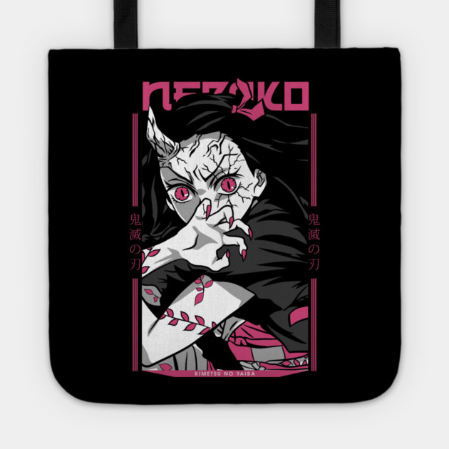 Nezuko Demon Form- Kimetsu no Yaiba Tote by Otaku Vibes